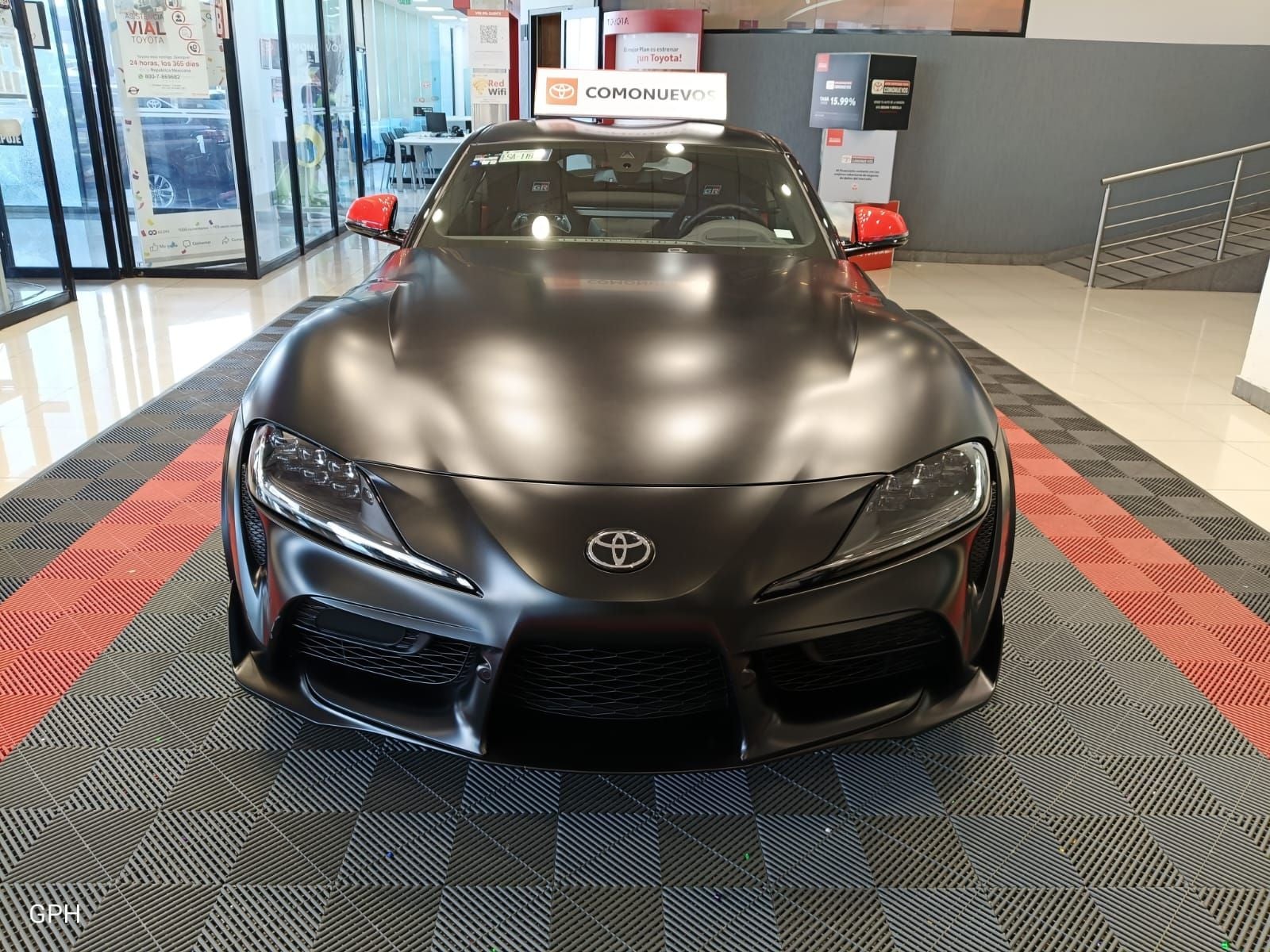 2026 Toyota Supra 3.0 Gr At in Negro — front three-quarter view